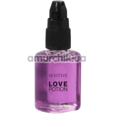 Гель для орального секса с согревающим эффектом Sexitive Love Potion Hot Kisses - сахарная вата, 30 мл - Фото №1