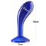 Анальная пробка Flawless Clear Anal Plug 6, синяя - Фото №3