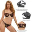 Комплект Star Night Sultry Sleep Lingerie Set, чорний: бюстгальтер + трусики - Фото №7