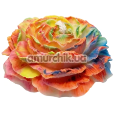 Свічка у вигляді півонії GlowKink Braid, райдужна - Фото №1