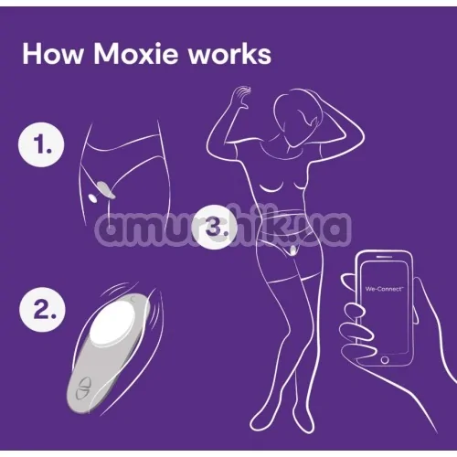 Кліторальний вібратор We-Vibe Moxie (ві вайб моксі чорний)