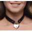 Чокер Heart Lock Leather Choker With Lock & Key, черный - Фото №5
