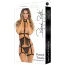 Комплект Rassel Tassle 2pc Harness Set, черный: портупея + трусики-стринги - Фото №3