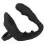 Стимулятор простати з ерекційним кільцем Black Velvets Ring & Plug, чорний - Фото №2