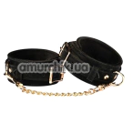 Фіксатори для ніг Liebe Seele Boudoir Amor Ankle Cuffs With Gold Hardware, чорні - Фото №1
