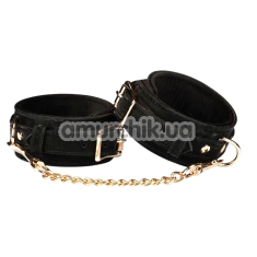 Фіксатори для ніг Liebe Seele Boudoir Amor Ankle Cuffs With Gold Hardware, чорні - Фото №1