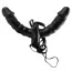 Подвійний страпон з вібрацією Fetish Fantasy Series Vibrating Double Delight Strap-On, чорний - Фото №1