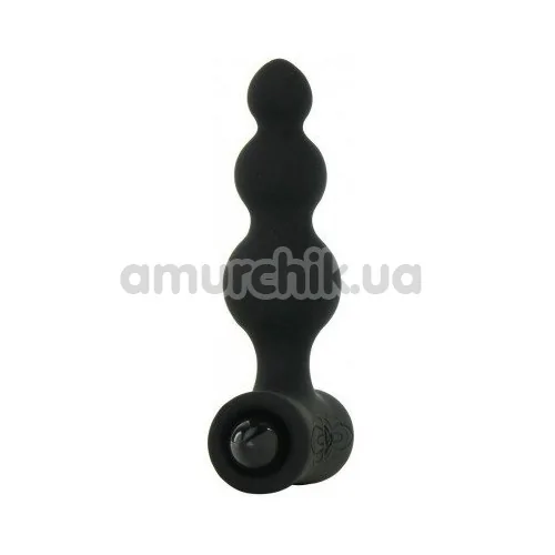 Анальна пробка з вібрацією Rocks-Off 7 Speed ​​Bubbles Petite Sensations, чорна