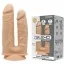 Подвійний фалоімітатор SilexD Premium Silicone Dildo Model 1 Size 8-7, тілесний - Фото №2