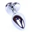 Анальна пробка з зеленим кристалом Exclusivity Jewellery Silver Plug, срібна - Фото №5