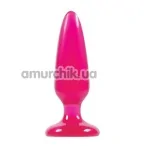 Анальна пробка Jelly Rancher Pleasure Plug Small, рожева - Фото №1