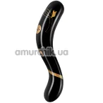 Фалоімітатор Secret Kisses 7 Handblow Double Ended Dildo, чорний - Фото №1