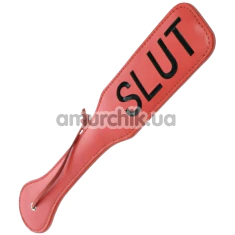 Шльопалка DS Fetish Paddle Slut, червона - Фото №1
