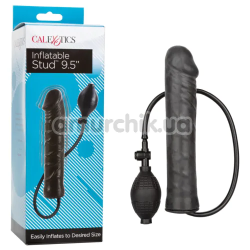 Фаллоимитатор Inflatable Stud 9.5, черный