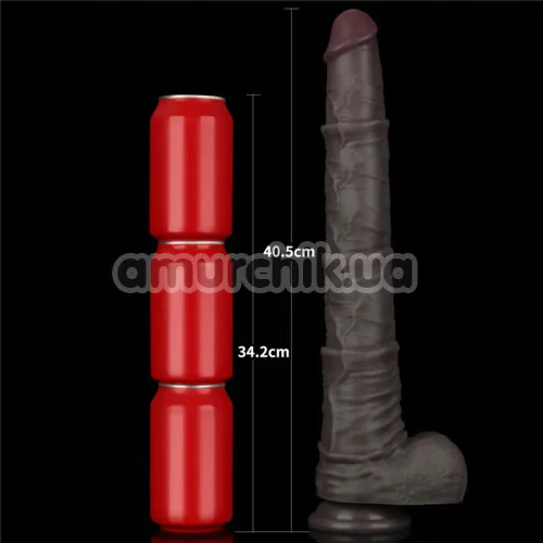 Фаллоимитатор Dual-Layered Silicone Nature Cock LV411312, коричневый