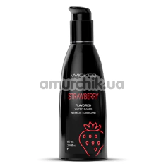 Оральный лубрикант Wicked Aqua Strawberry - клубника, 60 мл - Фото №1