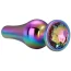 Анальная пробка с радужным кристаллом Gleaming Love Small Pleasure Plug, радужная - Фото №3
