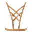 Портупея Bijoux Indiscrets Maze Cross Cleavage Harness, бежева - Фото №3