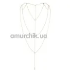 Прикраса для тіла Bijoux Indiscrets The Magnifique Collection Back and Cleavage Chain, золота - Фото №1