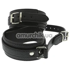 Поножи Blaze Luxury Fetish Ancle Cuffs With Connection Strap, черные - Фото №1