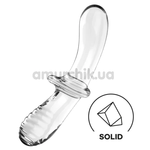 Фаллоимитатор Satisfyer Double Crystal, прозрачный
