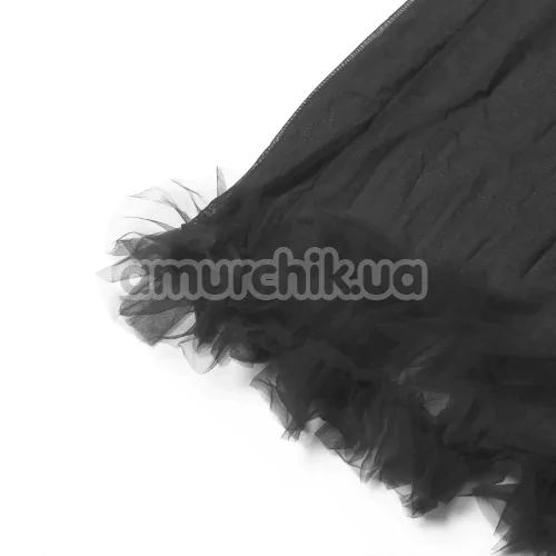 Пеньюар Star Night Sensual Ruffle Night Robe, чорний