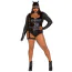 Костюм кошечки Leg Avenue Fierce Feline, черный: боди + маска + пояс с гартером - Фото №7