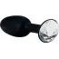 Анальная пробка Crystal Amulet Silicone Butt Plug Large, черная - Фото №1