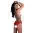 Трусики Daring Intimates Nicolette Crotchless Panty, красные - Фото №3