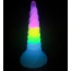 Фаллоимитатор Creature Cocks Uni-Glow Glow-in-the-Dark Rainbow Silicone Dildo, разноцветный - Фото №11