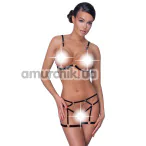 Комплект Cottelli Lingerie 22139581021 Set, черный: бюстгальтер + трусики - Фото №1