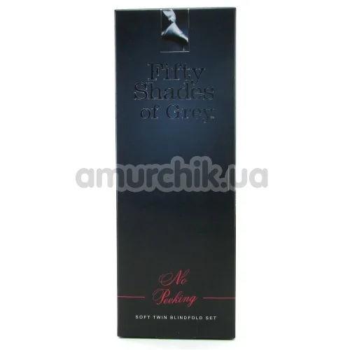 Набір з 2 масок Fifty Shades of Grey No Peeking Soft Twin Blindfold Set
