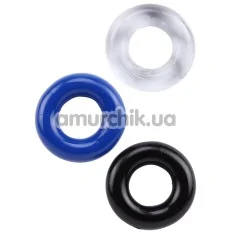 Набір ерекційних кілець Get Lock Donut Rings, 3 шт - Фото №1