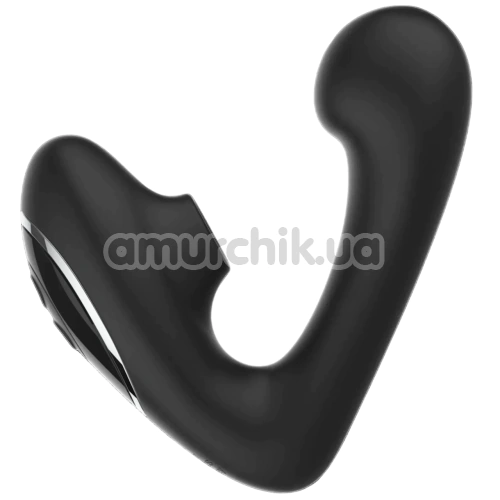 Вибратор с вакуумным стимулятором Fifty Shades of Grey Greedy Girl Duet, черный - Фото №1