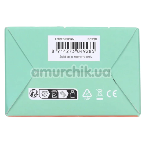 Вібратор Loveline Ultra Soft Silicone Rabbit Vibrator, помаранчевий