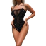 Боди Star Night Sparkle Mesh Rhinestone Bodysuit, черное - Фото №3