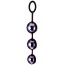 Вагинальные шарики тройные A-Toys Pleasure Balls 3.5 см, фиолетовые - Фото №1
