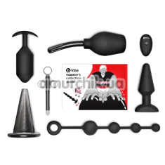 Набір секс-іграшок B-Vibe Anal Education Set: Masster's Degree Edition, чорний - Фото №1