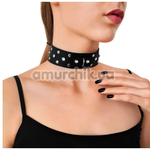 Нашийник зі стразами Art of Sex Jenna Collar, чорний