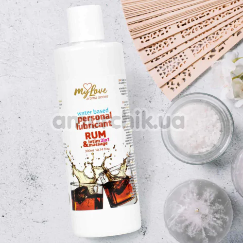 Массажный лубрикант MyLove Aroma Series Personal Lubricant 2in1 Rum - ром, 300 мл