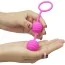 Вагінальні кульки ребристі Lovetoy Kegel Balls, рожеві - Фото №2