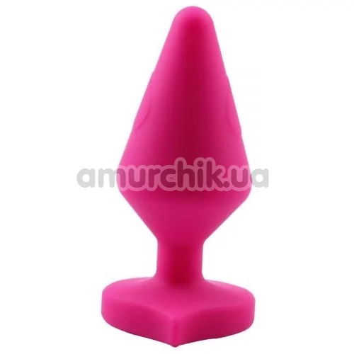 Анальна пробка MisSweet Luv Heart Plug Small, рожева