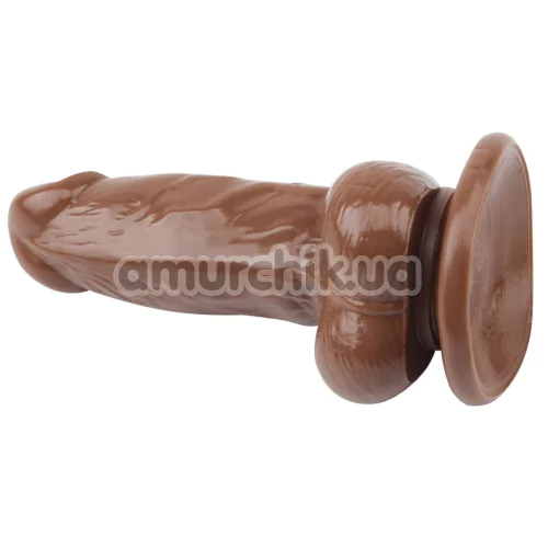 Фалоімітатор Ballsy Super Cock Jumbo Jack, коричневий