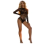 Боді Star Night Fishnet Rhinestone Bodysuit, чорне - Фото №5