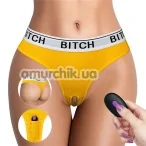 Вібротрусики Lovetoy Ingen Bitch Vibrating Panties, жовті - Фото №1