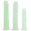 Страпон с 3 насадками Whipsmart Glow in the Dark 4PC Pegging Kit, светящийся в темноте - Фото №5