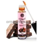 Блеск для губ с эффектом вибрации Secret Play Vibrant Kiss Pleasure For Two Lip Gloss Brownie - брауни, 6 мл - Фото №1