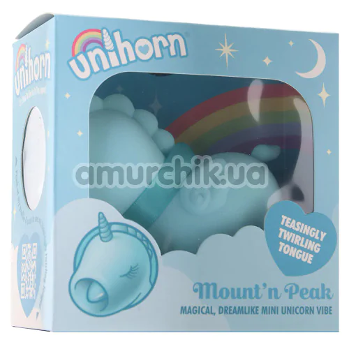 Вибратор Unihorn Mount'n Peak, бирюзовый