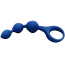 Анальний ланцюжок Loveshop Silicone Three Anal Beads, синій - Фото №2