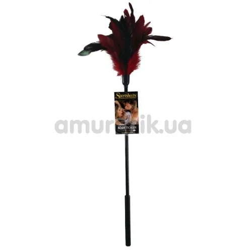 Пёрышко для ласк Sportsheets Starburst Feather Body Tickler, красное